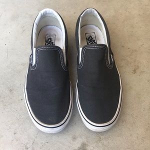 Grey slip on vans